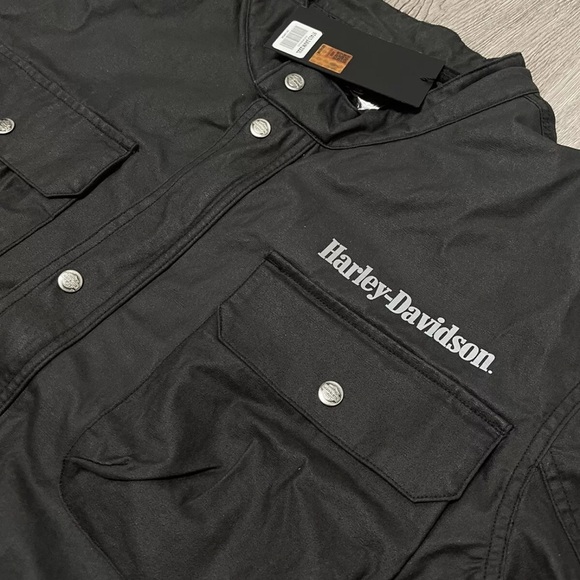 Harley Davidson Riding Jacket Motorcycle Coat #1 Men's Size Large (97403-24VM) - Picture 4 of 8